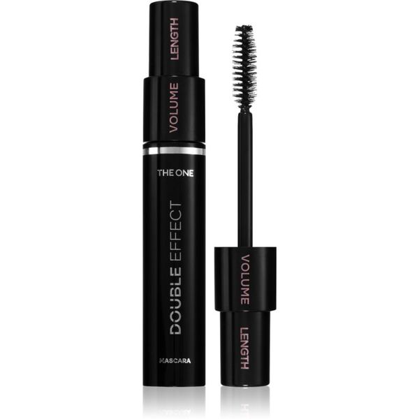 Oriflame Oriflame The One Double Effect maskara za produljenje, uvijanje i volumen sa četkicom 2 u 1 nijansa Black 8 ml