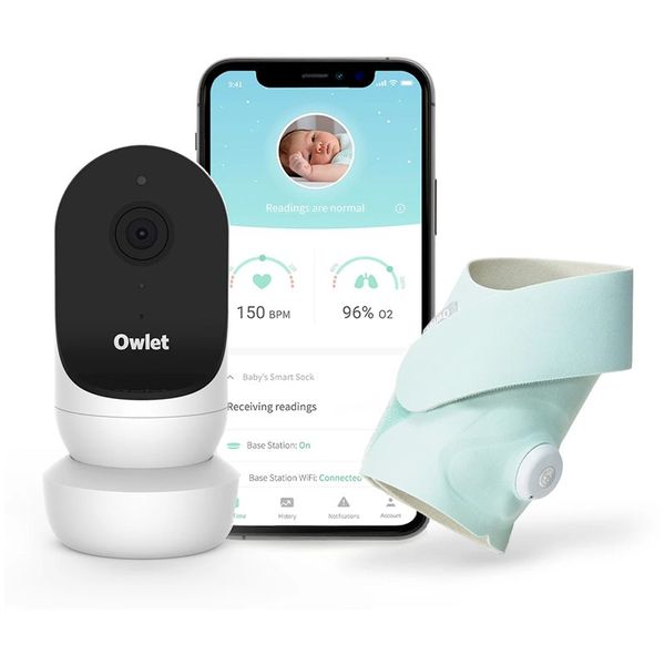 Owlet Owlet Monitor Duo Smart Sock 3 & Cam 2 set za bebe Mint 1 kom