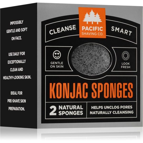 Pacific Shaving Pacific Shaving Konjac Sponges nježna eksfolijacijska spužvica za lice 2 kom
