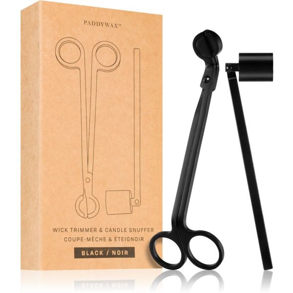 Paddywax Paddywax Accesories Wick Trimmer & Candle Snuffer - Matte Black poklon set