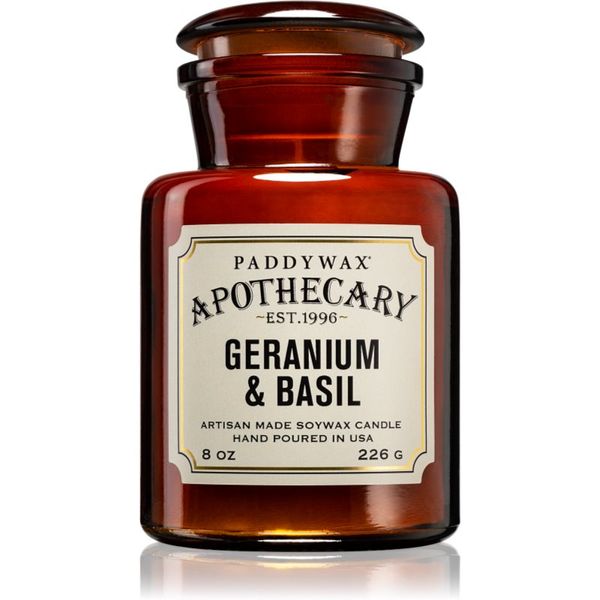 Paddywax Paddywax Apothecary Geranium & Basil mirisna svijeća 226 g