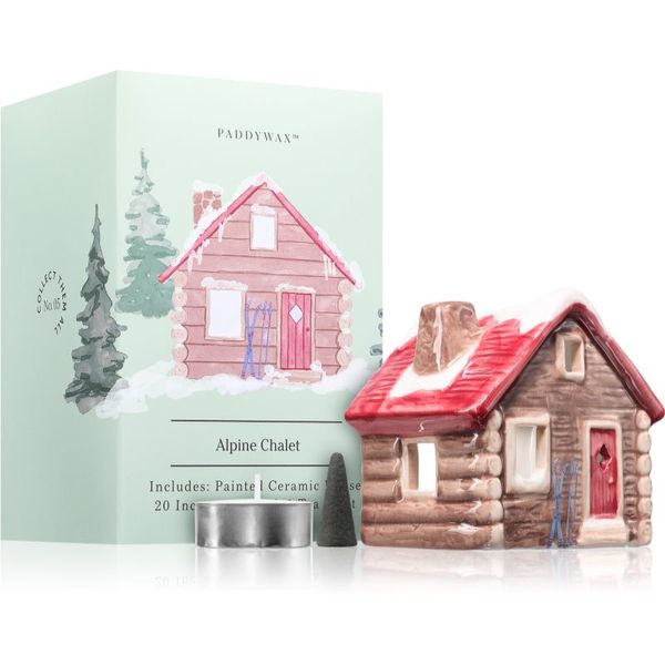 Paddywax Paddywax Ceramic Houses Alpine Chalet poklon set
