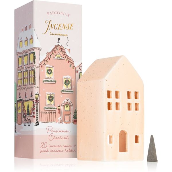 Paddywax Paddywax Ceramic Village Persimmon Chestnut poklon set