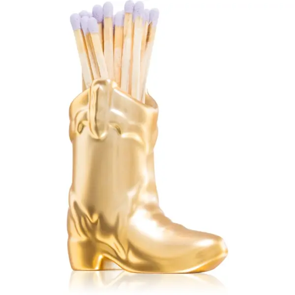 Paddywax Paddywax Cowboy Boot Match Holder šibice Gold Metallic 25 g