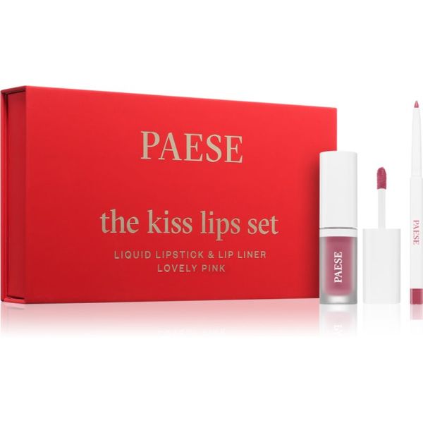 Paese Paese The Kiss Lips Set Lovely Pink poklon set 03 Lovely Pink nijansa