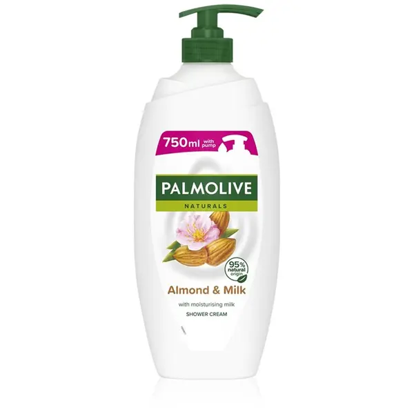 Palmolive Palmolive Naturals Almond kremasti gel za tuširanje s bademovim uljem s pumpicom 750 ml