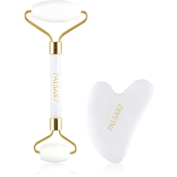 PALSAR7 PALSAR7 Massage Roller and Guasha White Jade valjak za masažu za lice i pomagalo za masažu