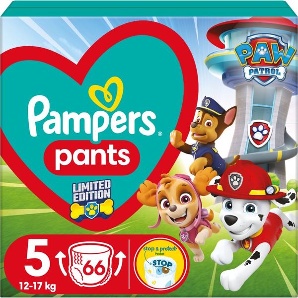 Pampers Pampers Active Baby Pants Paw Patrol Size 5 jednokratne pelene-gaćice 12-17 kg 66 kom