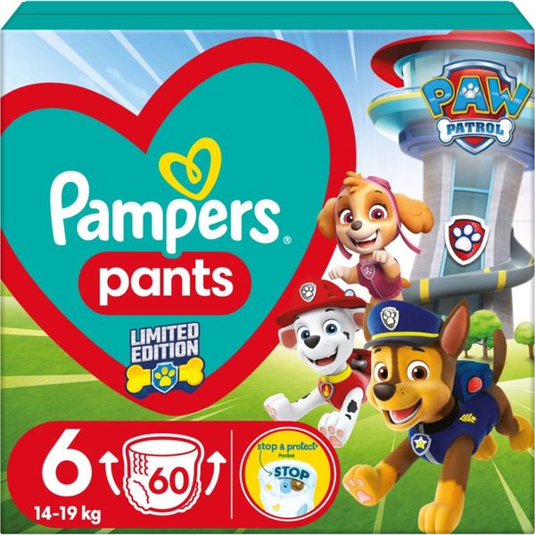 Pampers Pampers Active Baby Pants Paw Patrol Size 6 jednokratne pelene-gaćice 14-19 kg 60 kom