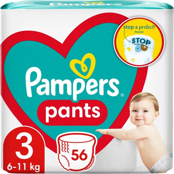 Pampers Pampers Active Baby Pants Size 3 jednokratne pelene-gaćice 6-11 kg 56 kom