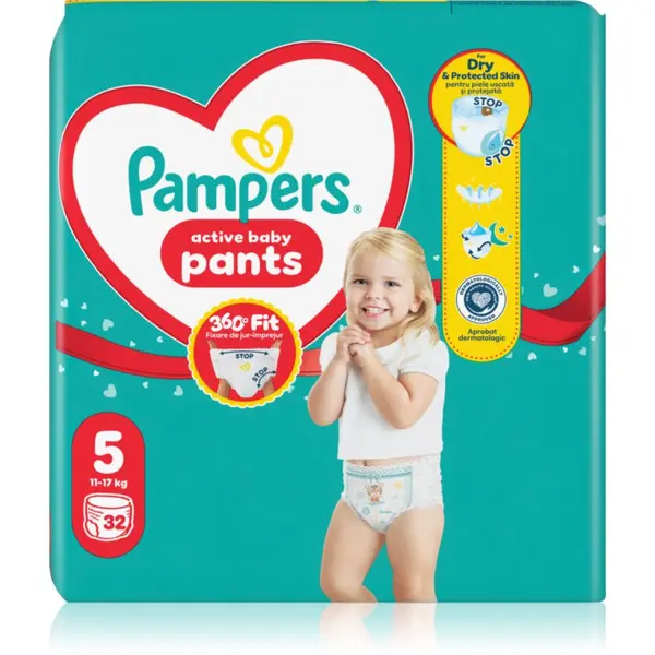 Pampers Pampers Active Baby Pants Size 5 jednokratne pelene-gaćice 11-17 kg 32 kom