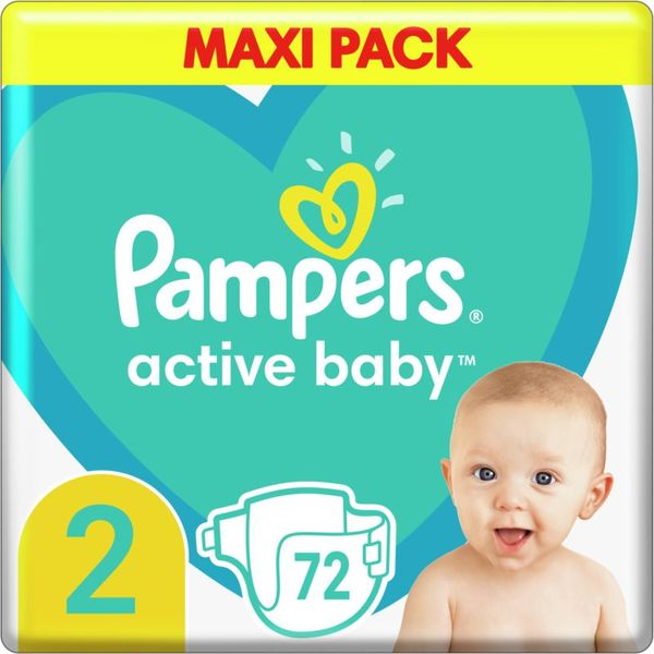 Pampers Pampers Active Baby Size 2 jednokratne pelene 4-8 kg 72 kom
