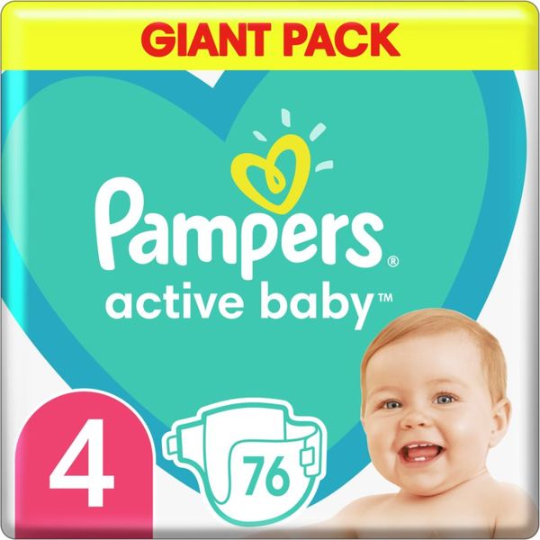 Pampers Pampers Active Baby Size 4 jednokratne pelene 9-14 kg 76 kom