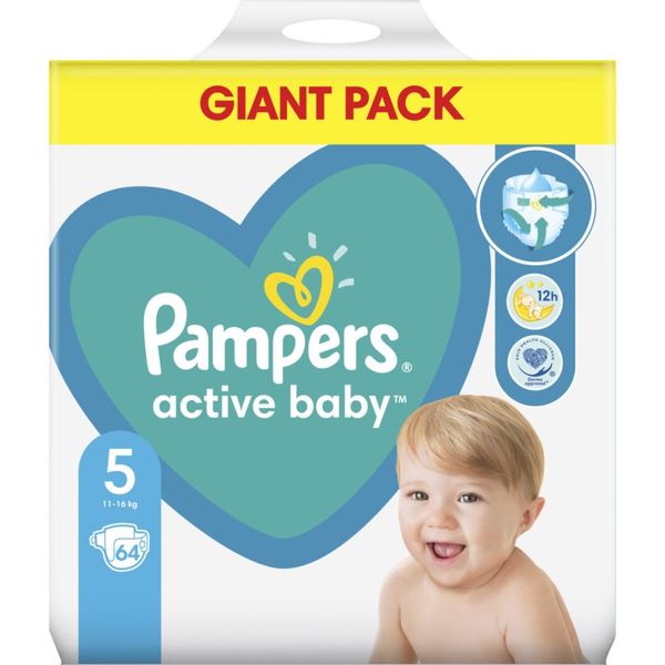 Pampers Pampers Active Baby Size 5 jednokratne pelene 11-16 kg 64 kom