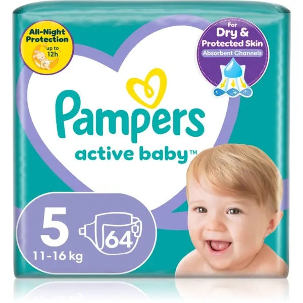 Pampers Pampers Active Baby Size 5 jednokratne pelene 11-16 kg 64 kom