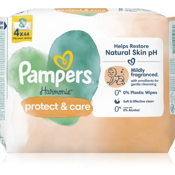 Pampers Pampers Harmonie Protect&Care vlažne maramice za djecu s ljekovitim nevenom 176 kom