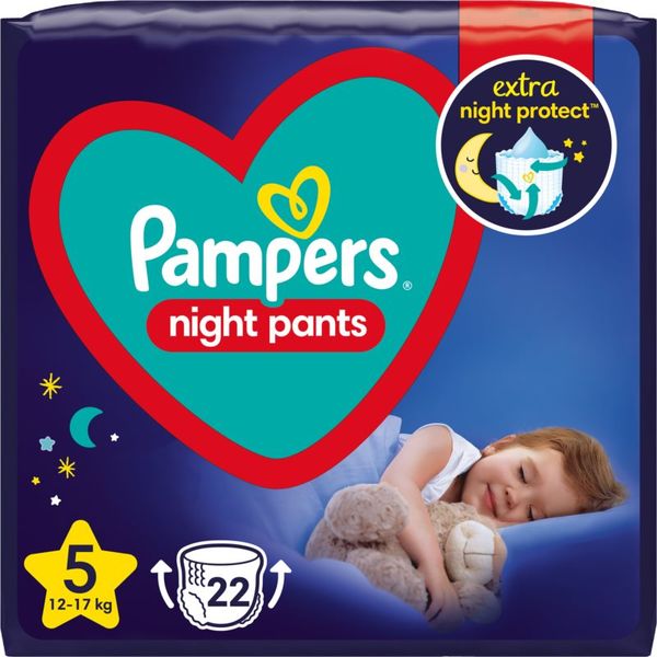 Pampers Pampers Night Pants Size 5 jednokratne pelene-gaćice za noć 12-17 kg 22 kom