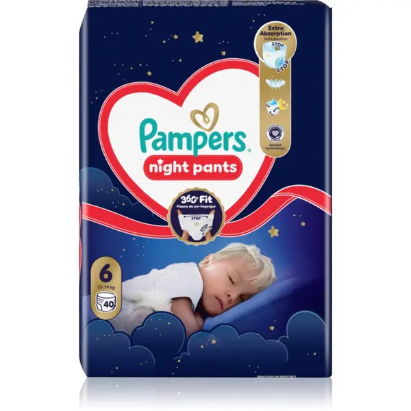 Pampers Pampers Night Pants Size 6 jednokratne pelene-gaćice za noć 40 kom