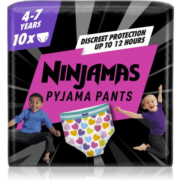 Pampers Pampers Ninjamas Pyjama Pants pidžama hlače za pelene 17-30 kg Hearts 10 kom