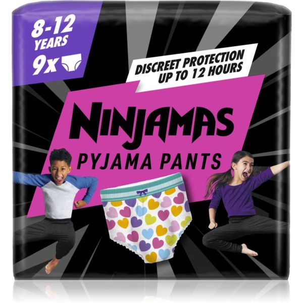 Pampers Pampers Ninjamas Pyjama Pants pidžama hlače za pelene 27-43 kg Hearts 9 kom