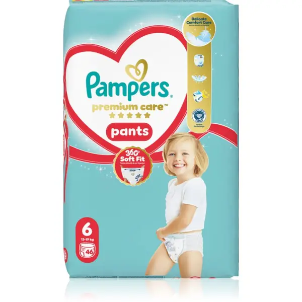 Pampers Pampers Premium Care Pants Size 6 jednokratne pelene-gaćice 13-19 kg 46 kom