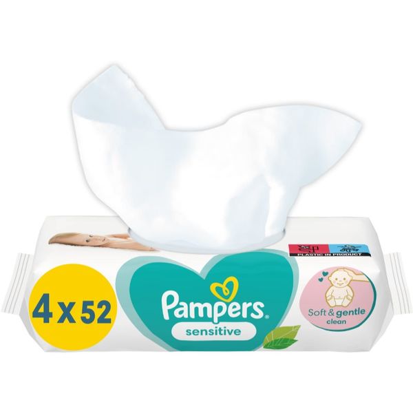 Pampers Pampers Sensitive vlažne maramice za djecu za osjetljivu kožu 4x52 kom