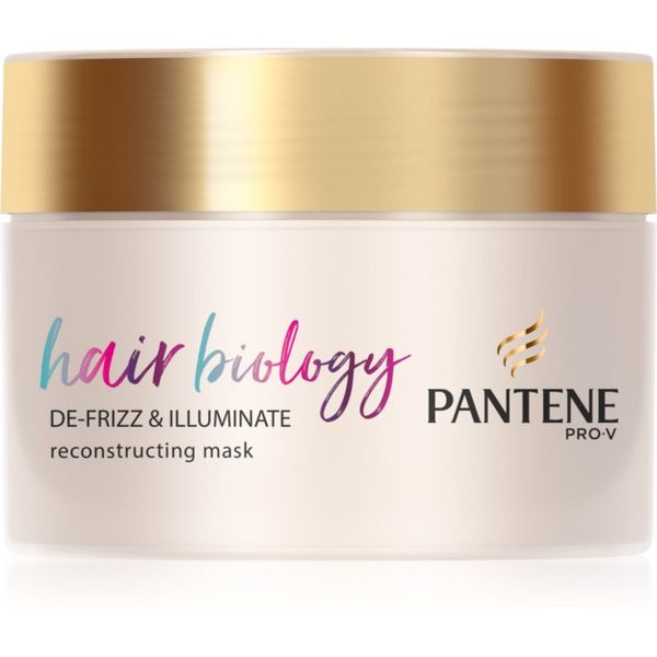 Pantene Pantene Hair Biology De-Frizz & Illuminate maska za kosu za suhu i obojenu kosu 160 ml