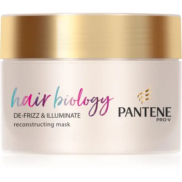 Pantene Pantene Hair Biology De-Frizz & Illuminate maska za kosu za suhu i obojenu kosu 160 ml