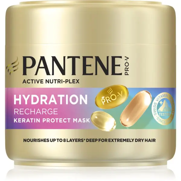 Pantene Pantene Pro-V Active Nutri Plex Hydration Recharge regenerirajuća i hidratantna maska za kosu s keratinom 300 ml