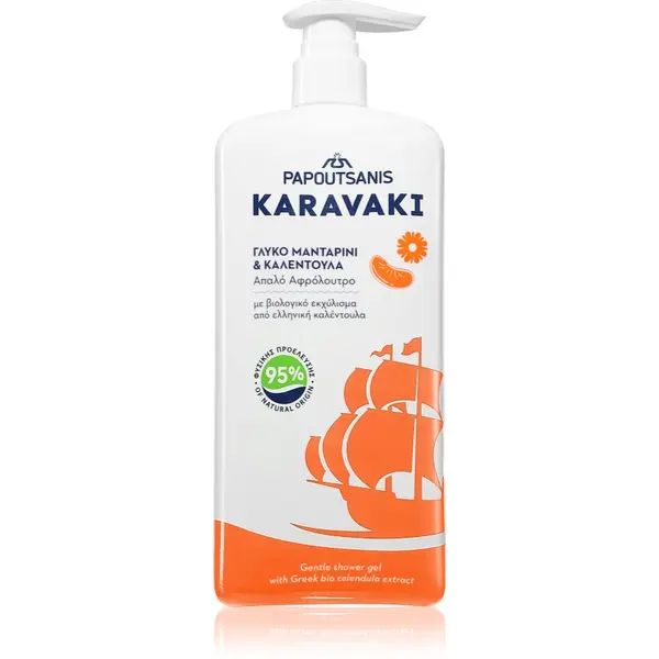 PAPOUTSANIS PAPOUTSANIS Karavaki Mandarine-Calendula gel za tuširanje 750 ml