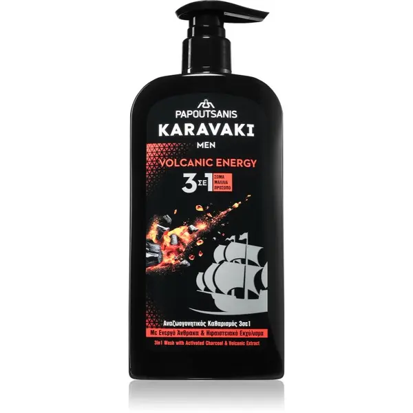 PAPOUTSANIS PAPOUTSANIS Karavaki Volcanic Energy gel za čišćenje 3 u 1 550 ml