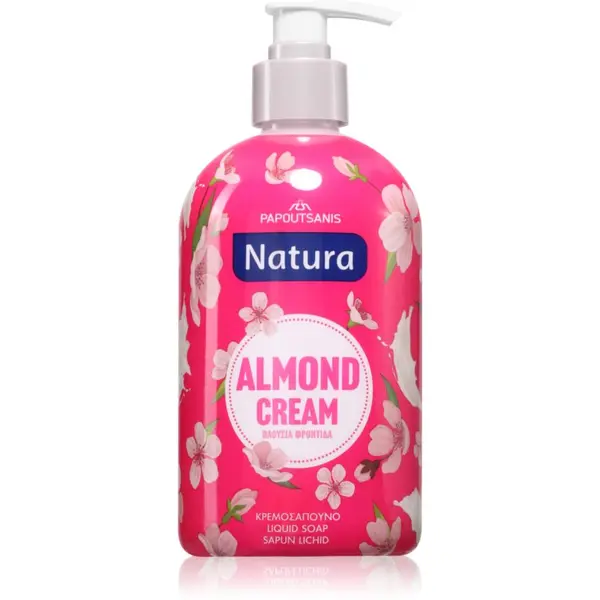PAPOUTSANIS PAPOUTSANIS Natura Almond Cream tekući sapun 480 ml