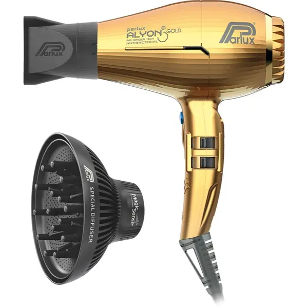 Parlux Parlux Alyon + Magic Sense profesionalno sušilo za kosu s ionizatorom + difuzer Gold 1 kom
