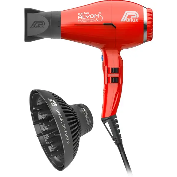 Parlux Parlux Alyon + Magic Sense profesionalno sušilo za kosu s ionizatorom + difuzer Red 1 kom