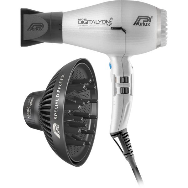 Parlux Parlux Digitalyon + Magic Sense sušilo za kosu + difuzer Silver 1 kom
