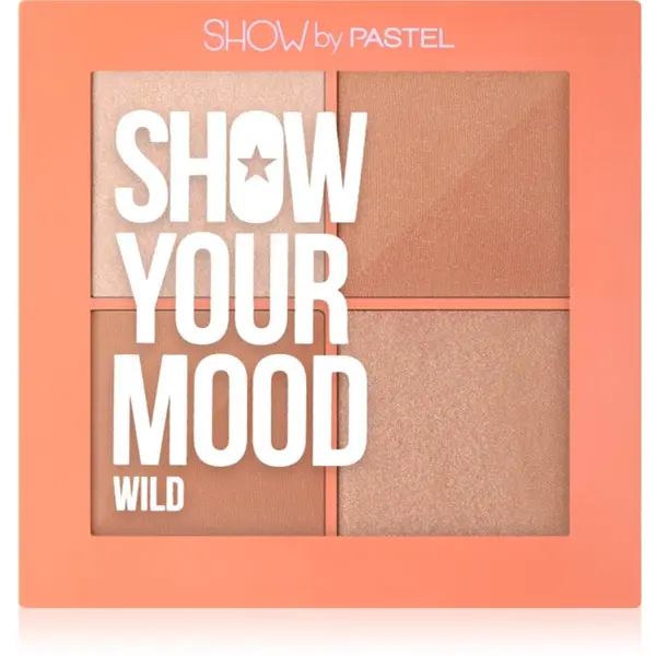 Pastel Pastel Show Your Mood paleta rumenila nijansa Wild 4x4.3 g