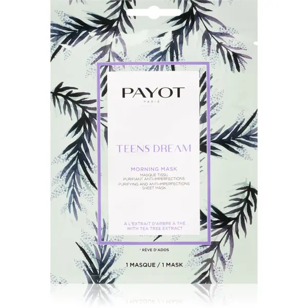 Payot Payot Morning Mask Teens Dream Sheet maska za čišćenje i osvježavanje lica za mješovitu i masnu kožu 19 ml