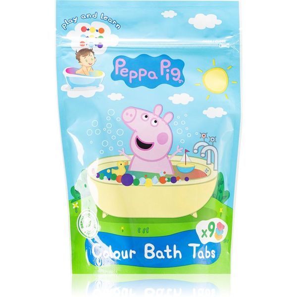Peppa Pig Peppa Pig Colour Bath Tabs raznobojne šumeće tablete za kupku 9x16 g