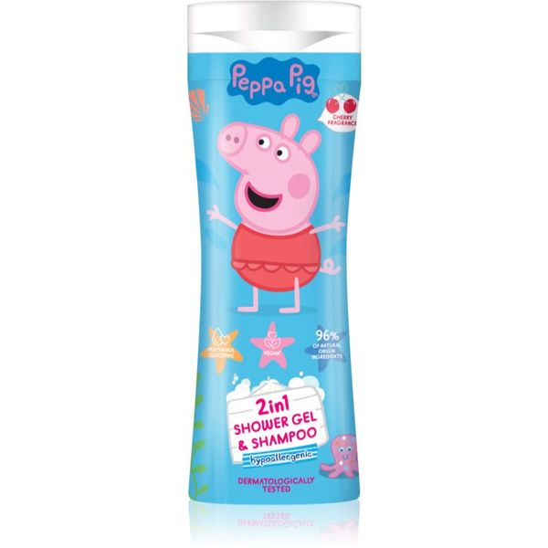 Peppa Pig Peppa Pig Shower gel & Shampoo gel za tuširanje i šampon 2 u 1 za djecu Cherry 300 ml