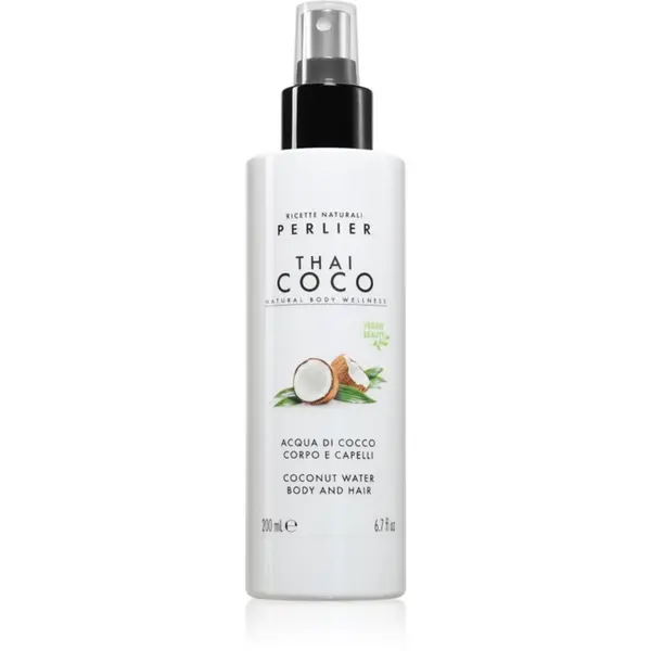 Perlier Perlier Thai Coco Coconut Water Body And Hair Mirisna magla za tijelo i kosu za tijelo i kosu parfemi 200 ml