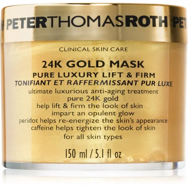 Peter Thomas Roth Peter Thomas Roth 24K Gold Mask luksuzna učvršćujuća maska za lice s lifting učinkom 150 ml