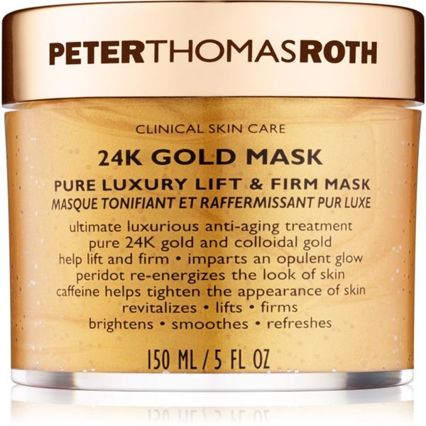 Peter Thomas Roth Peter Thomas Roth 24K Gold Mask luksuzna učvršćujuća maska za lice s lifting učinkom 150 ml