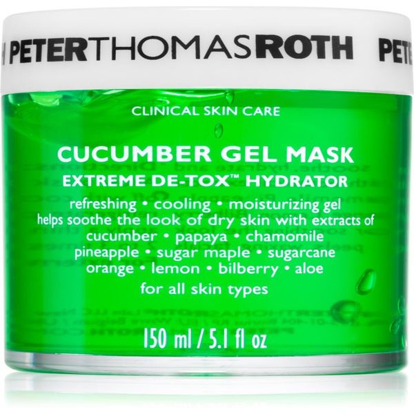 Peter Thomas Roth Peter Thomas Roth Cucumber De-Tox Gel Mask hidratantna gel maska za lice i područje oko očiju 150 ml