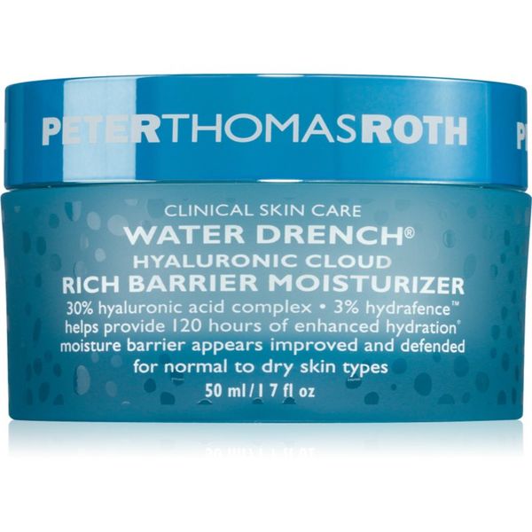 Peter Thomas Roth Peter Thomas Roth Water Drench Hyaluronic Cloud Rich Barrier Moisturizer bogata hidratantna krema za obnavljanje kožne barijere 50 ml