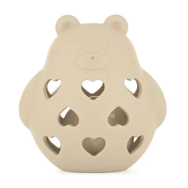 Petite&Mars Petite&Mars Bear Basil 0m+ zvečka Desert Sand 1 kom