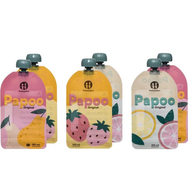 Petite&Mars Petite&Mars Papoo vrećica za kašicu 6x150 ml