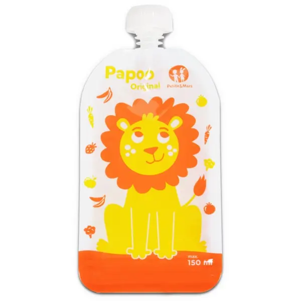 Petite&Mars Petite&Mars Papoo vrećica za kašicu Lion 6x150 ml