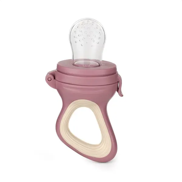 Petite&Mars Petite&Mars Silicone Food Feeder 6m+ duda za hranjenje i grickalica Rose&Sand 1 kom