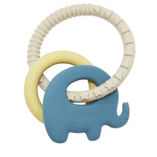 Petite&Mars Petite&Mars Silicone teether grickalica za bebe Elefi 0 m+ 1 kom