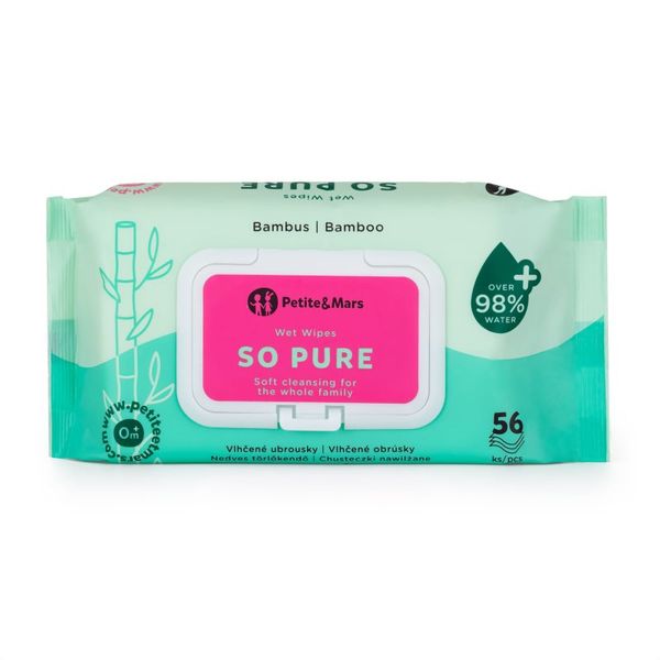 Petite&Mars Petite&Mars So Pure vlažne maramice za djecu 56 kom